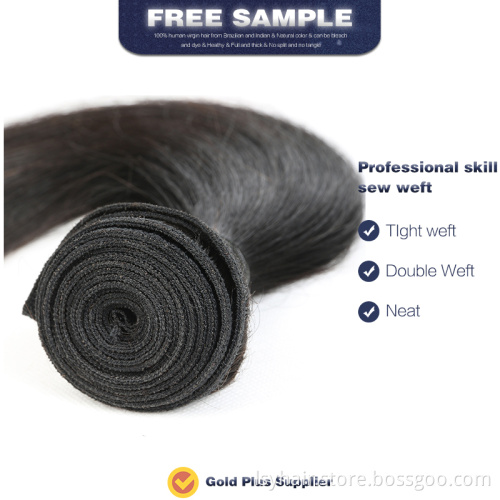 Free sample wholesale top natural 100% human hair bundles,human hair weave bundles brazilian hair in mozambique